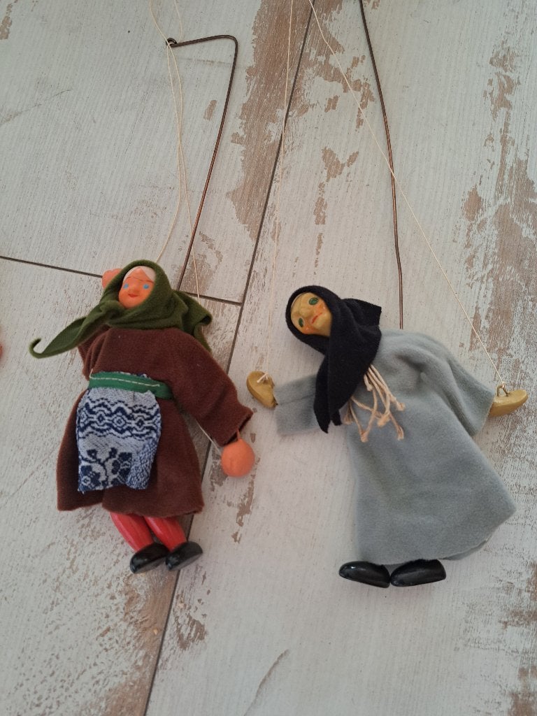 nostalgische marionetten set, Verzamelen, Poppen, Gebruikt, Pop, Ophalen
