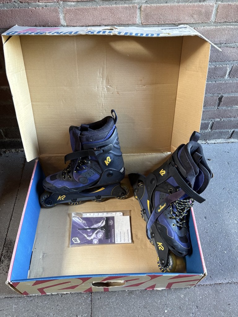 K2 Vintage inline skates heren maat 42, soft boot, Sport en Fitness, Ophalen, K2, Heren, Zo goed als nieuw