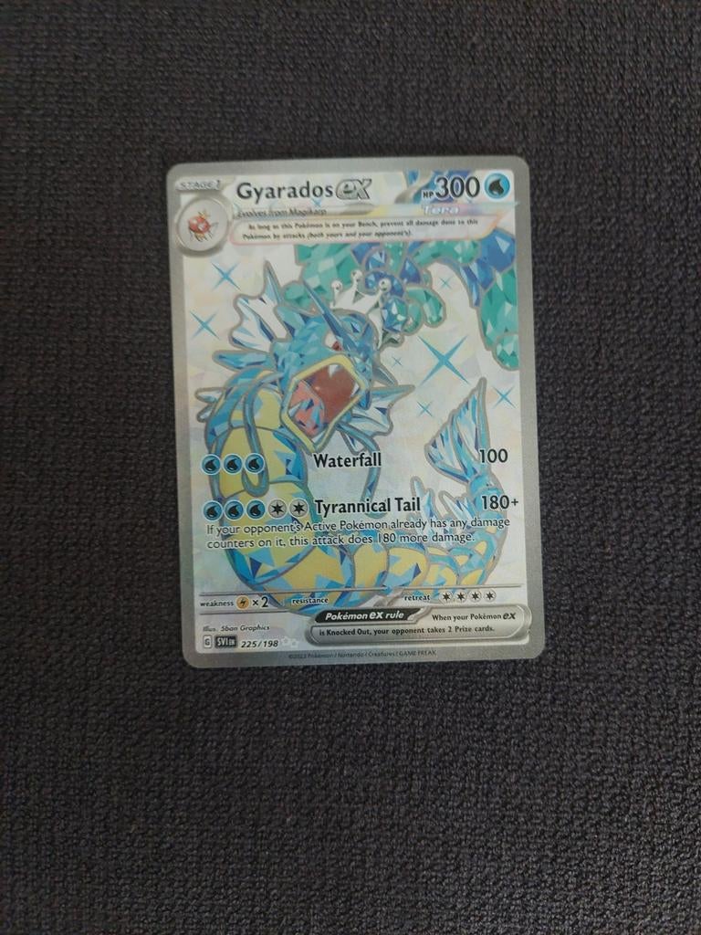Pokemonkaart Gyarados ex nm of mt, Ophalen, Zo goed als nieuw, Losse kaart, Foil