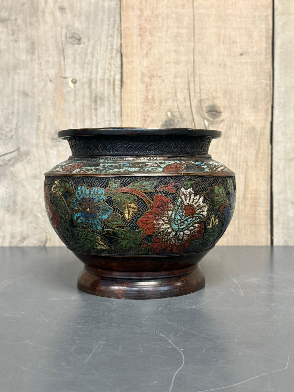 Japanse jardinière Cloisonné, Ophalen of Verzenden