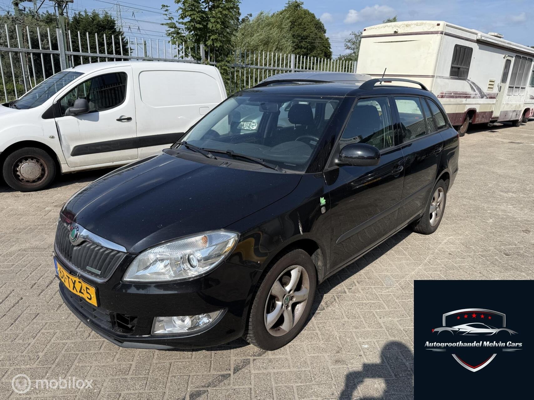 Skoda Fabia Combi 1.2 TDI Greenline Airco Export, Auto's, Skoda, Euro 5, Stof, Zwart, 1199 cc