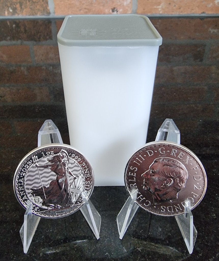 Monsterbox Britannia 500 x 1 oz .999 zilveren munten., Postzegels en Munten, Edelmetalen en Baren, Ophalen, Zilver