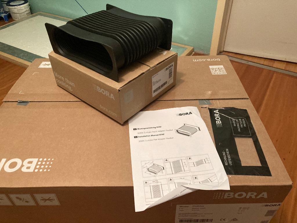 Bora kookplaat afvoer flexibele verloop en koppelstukken, Doe-het-zelf en Verbouw, Ventilatie en Afzuiging, Ophalen of Verzenden
