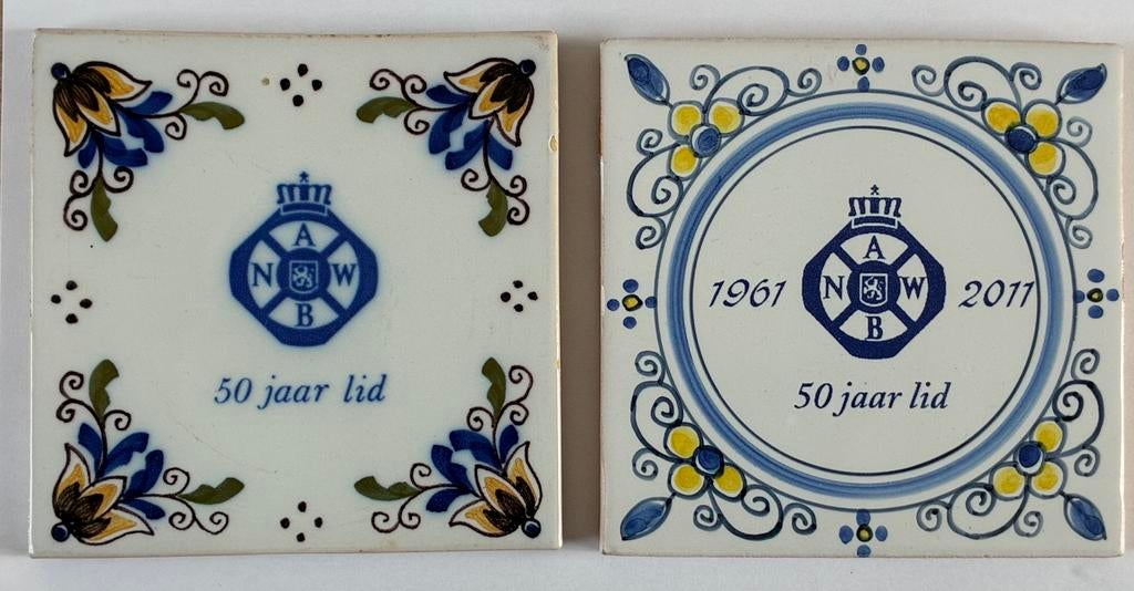 2 Makkumer tegeltjes (Tichelaar) ANWB, Ophalen