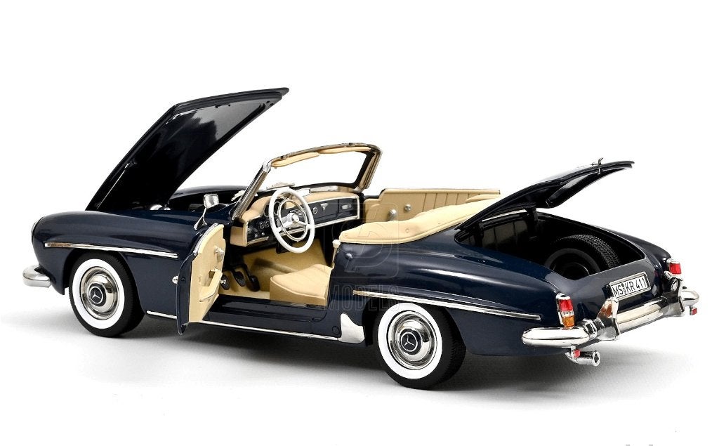Mercedes Benz 190 SL '57 Blauw schaal 1/18 NOREV ref 183403, Hobby en Vrije tijd, Modelauto's | 1:18, Verzenden, Nieuw, Auto, Norev