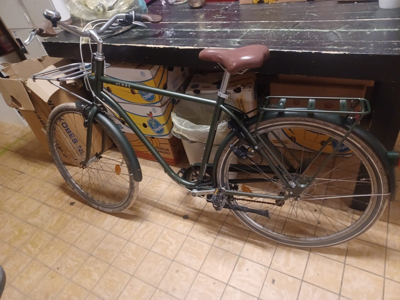 Leuke   heren fiets, Ophalen