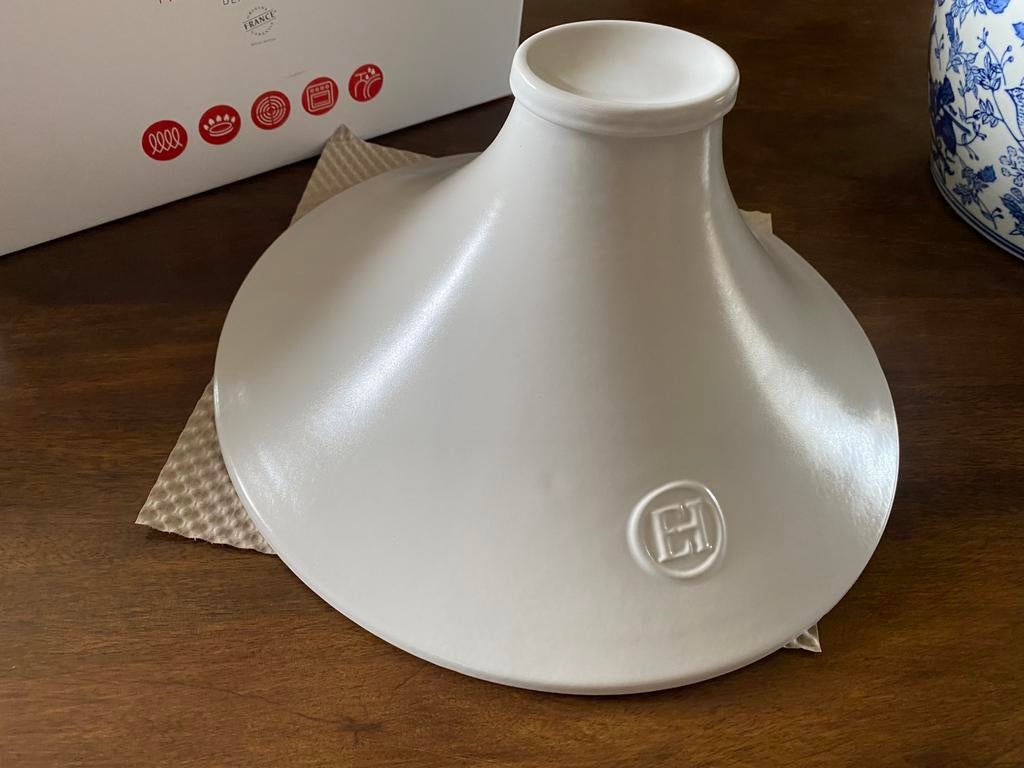 Emile Henry Tajine Delight - Ø33.5 cm - enkel deksel wit, Overige materialen, Keramische plaat, Overige typen, Nieuw