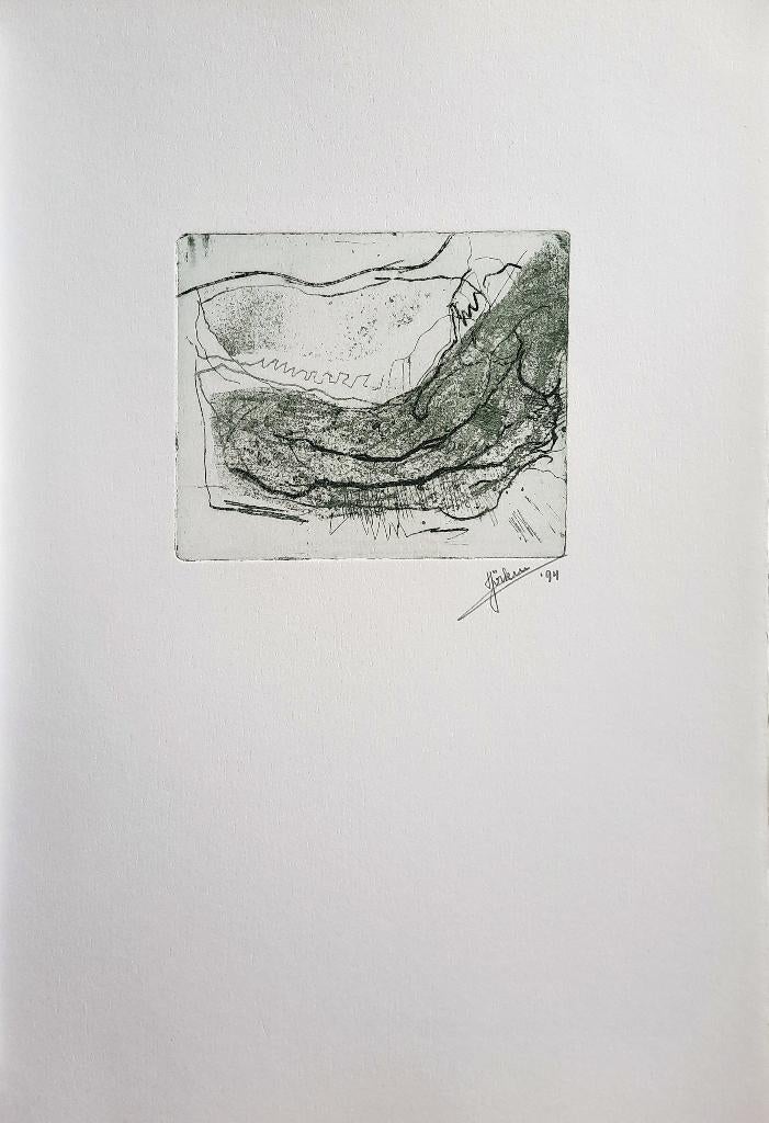 Zonder titel - Kunstenaar: Helmut Jöcken, Ophalen, Gesigneerd, 34 cm, 24 cm