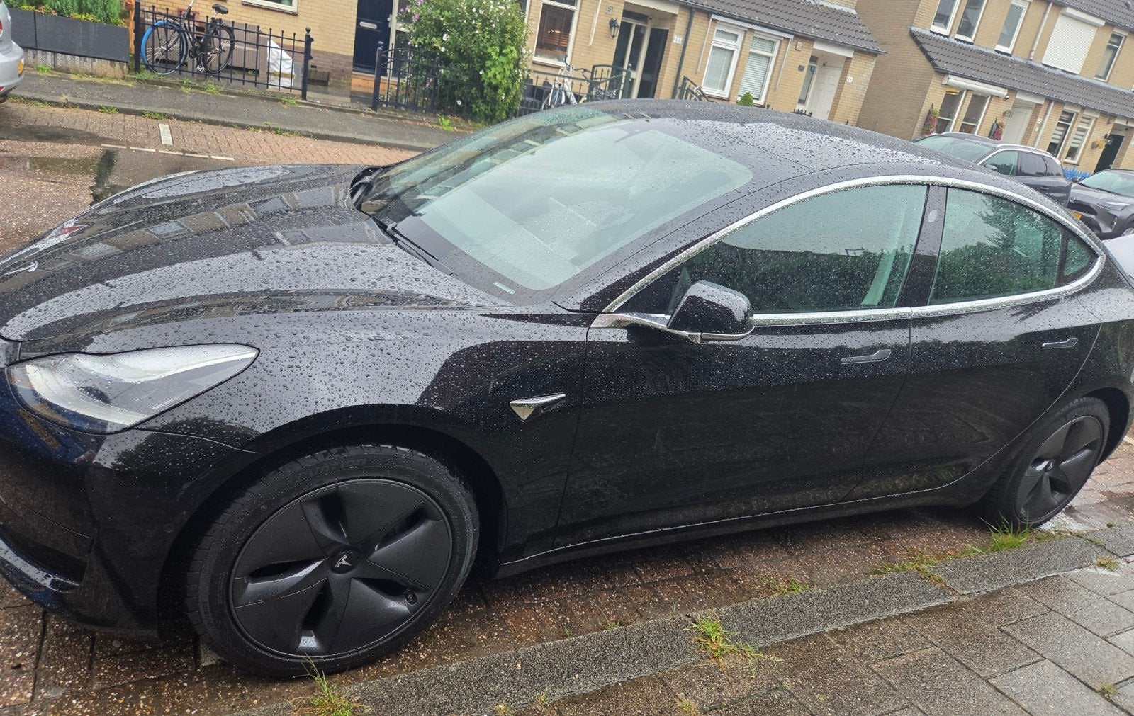 Tesla Model 3  Standard Range Plus -2020 Zwart. Particulier!, Auto's, Tesla, Automaat, Achterwielaandrijving, Zwart, Origineel Nederlands