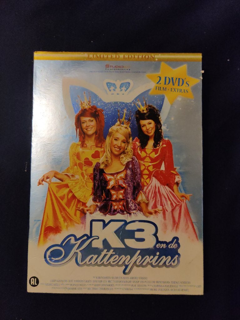 K3 en de Kattenprins - Limited Edition 2 DVD, Cd's en Dvd's, Alle leeftijden, Ophalen of Verzenden, Zo goed als nieuw