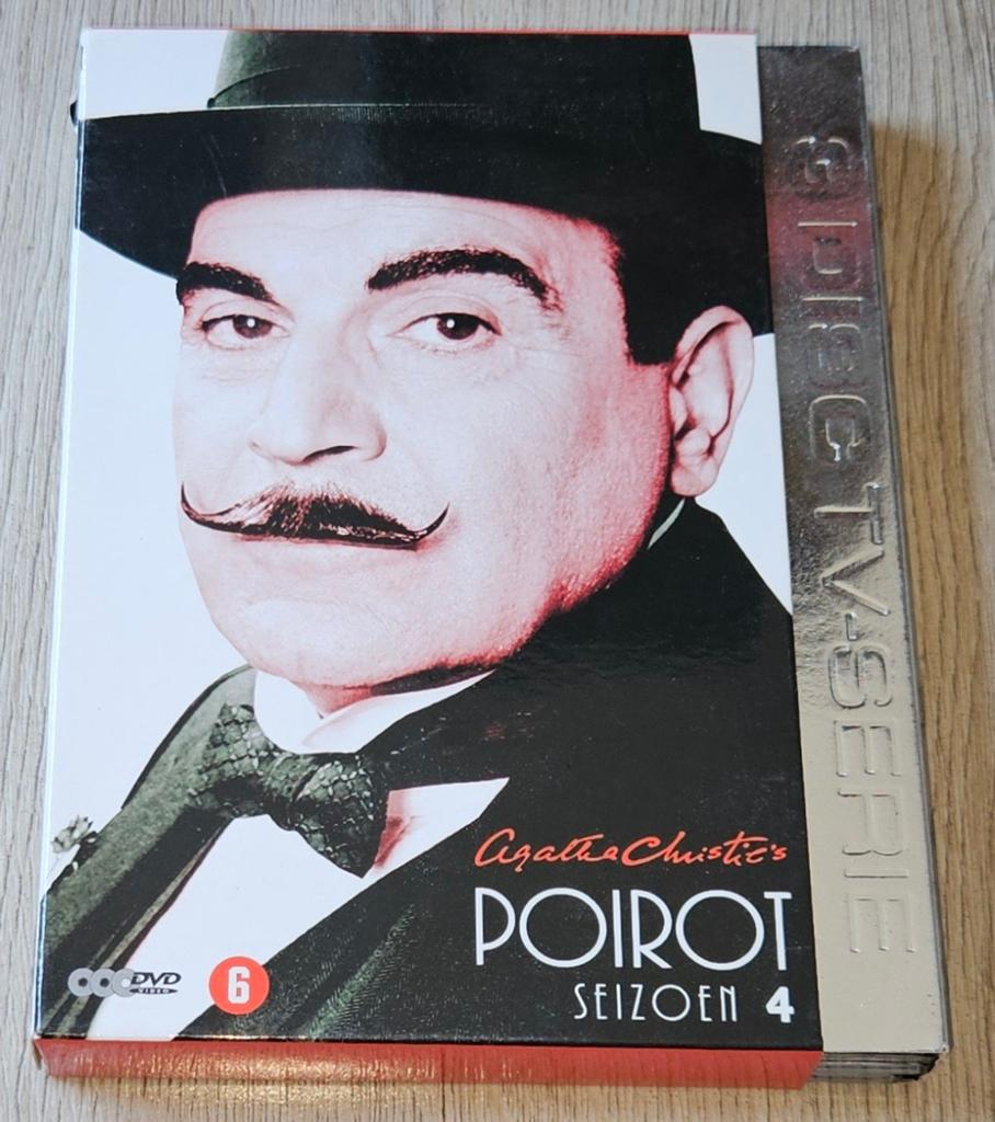 Agatha Christie's Poirot - Seizoen 4 - 4DVD Boxset, Gebruikt, Boxset, Ophalen of Verzenden, Vanaf 6 jaar