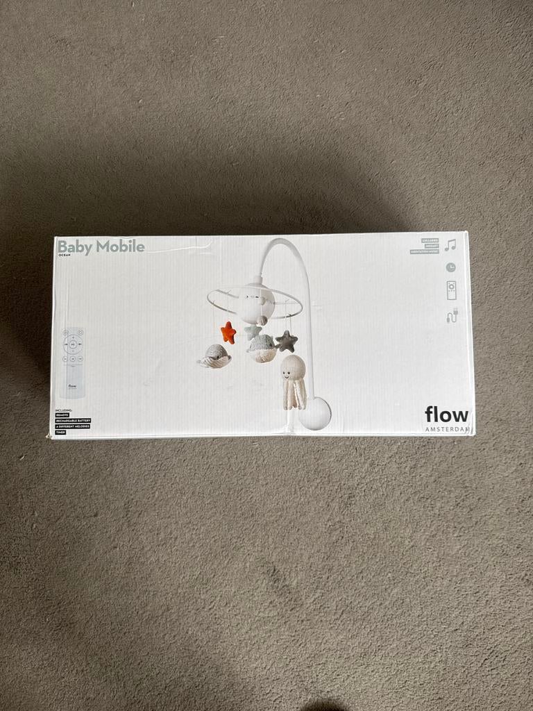 Flow Amsterdam Baby Mobiel Ocean met licht en geluid, Ophalen, Zo goed als nieuw, Mobiel, Met licht