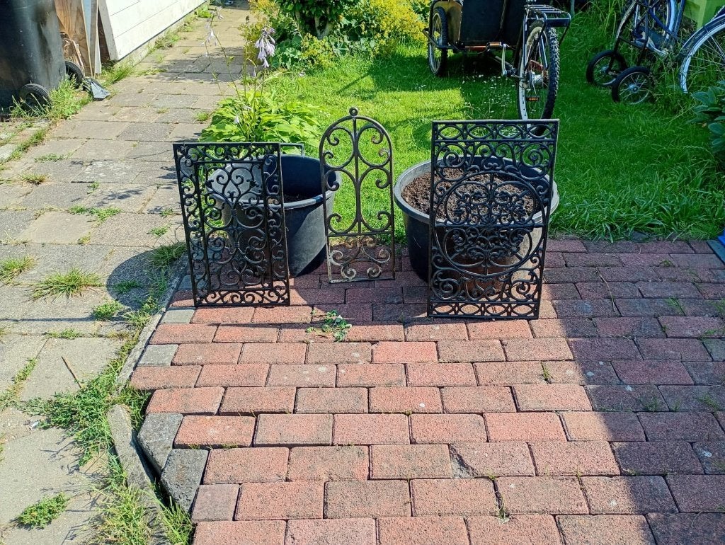 Gietijzeren decoratie, Tuin en Terras, Ophalen of Verzenden, Gebruikt