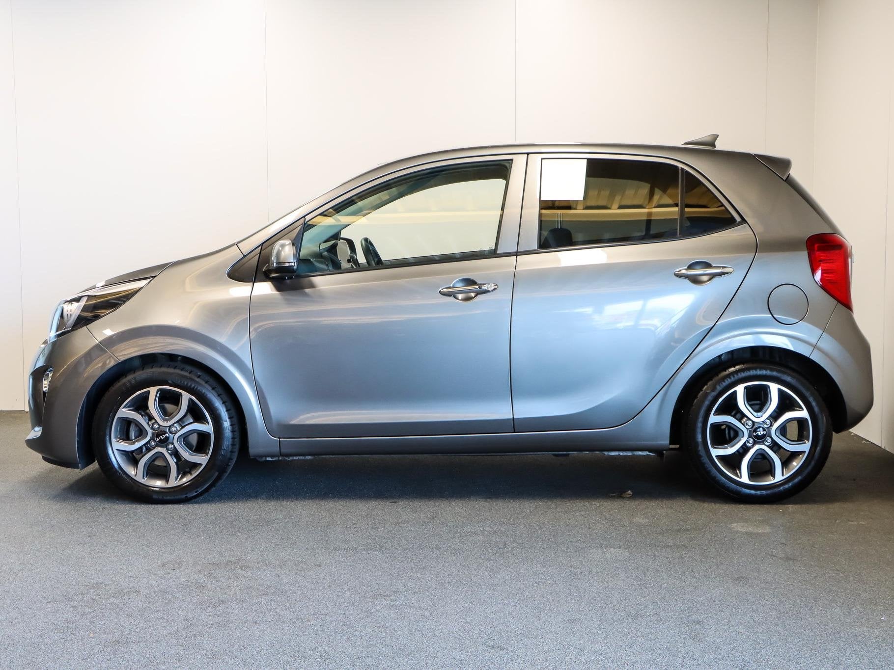 Kia Picanto 1.0 DPi DynamicPlusLine Automaat, Auto's, Stof, Gebruikt, 4 stoelen, Automatische klimaatregeling
