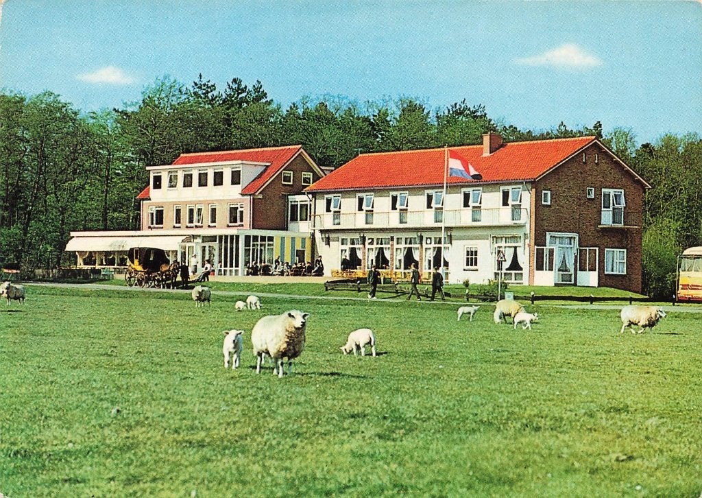 Hotel-Café-Restaurant Bos en Duin Westerslag Texel, Ophalen of Verzenden, 1960 tot 1980, Ongelopen, Waddeneilanden