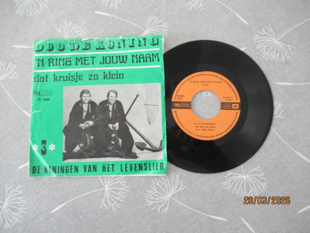 Duo de Koning   'N ring met jouw Naam, Gebruikt, Originele persing, 7 inch, Single