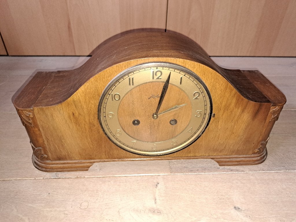 Junghans Schouwpendule uit 1951 - Vintage Tafelklok, Ophalen, Gebruikt, Tafelklok, Overige merken