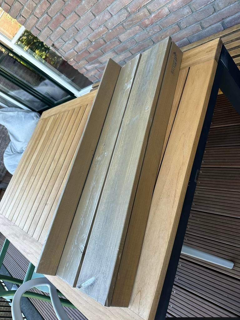 Twee balkon barretjes (90 x 30cm) - opknapper, Tuin en Terras, Ophalen, Gebruikt
