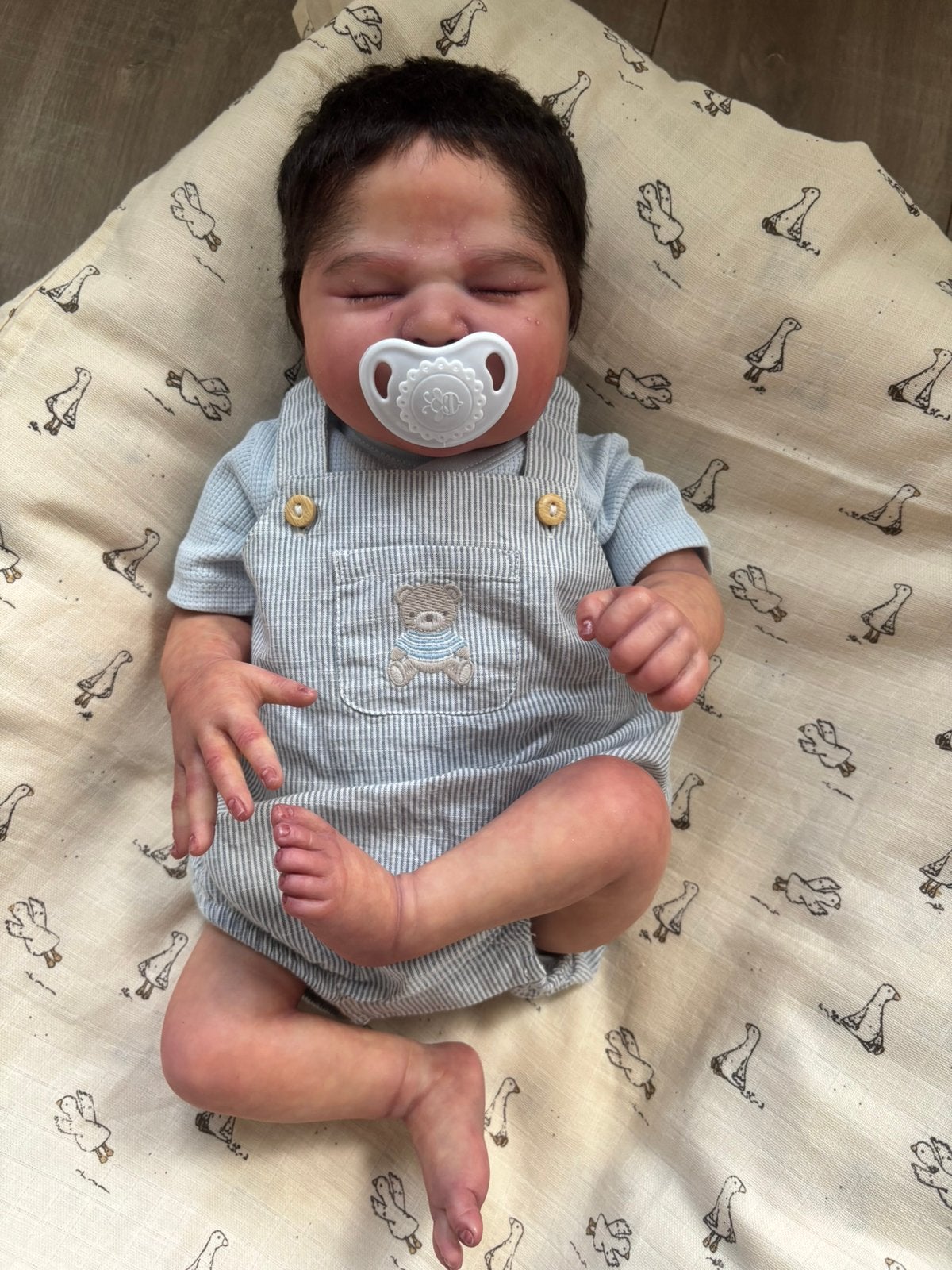 Reborn (doll) zachery , Natalya Sklyar, Verzamelen, Poppen, Ophalen of Verzenden, Zo goed als nieuw, Pop, Levensecht of Reborn