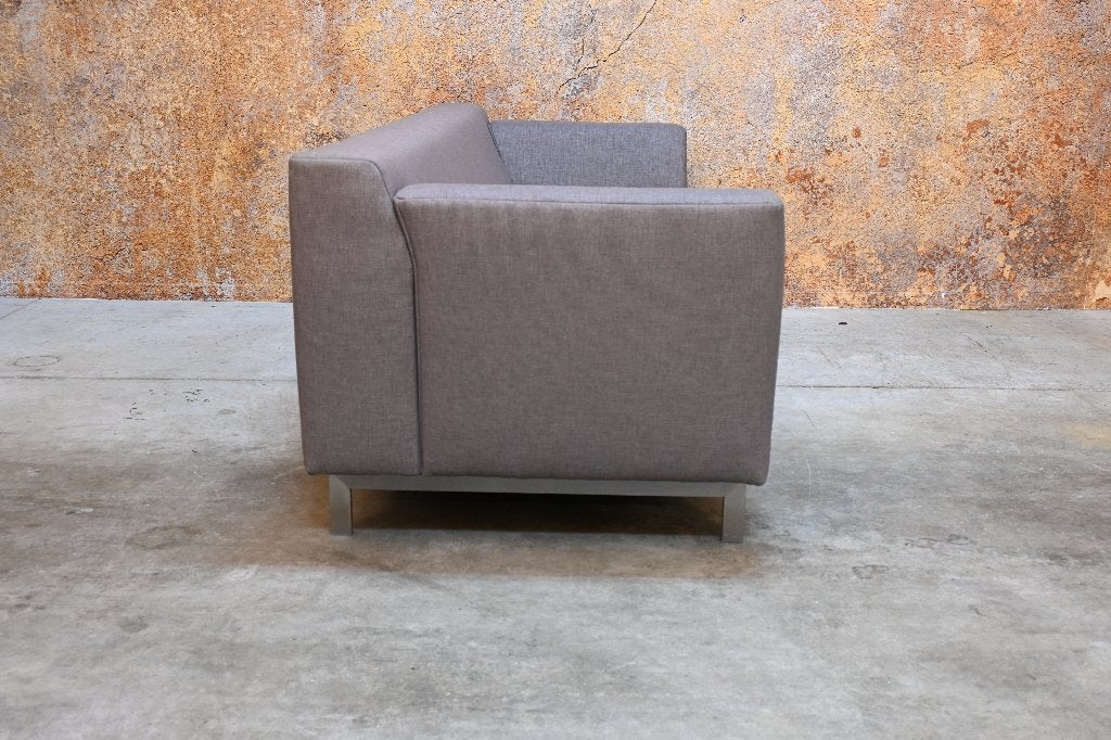 ZGANieuw stoffen Rolf Benz Linea design bank, 150 tot 200 cm, Driepersoons, 75 tot 100 cm, Zo goed als nieuw