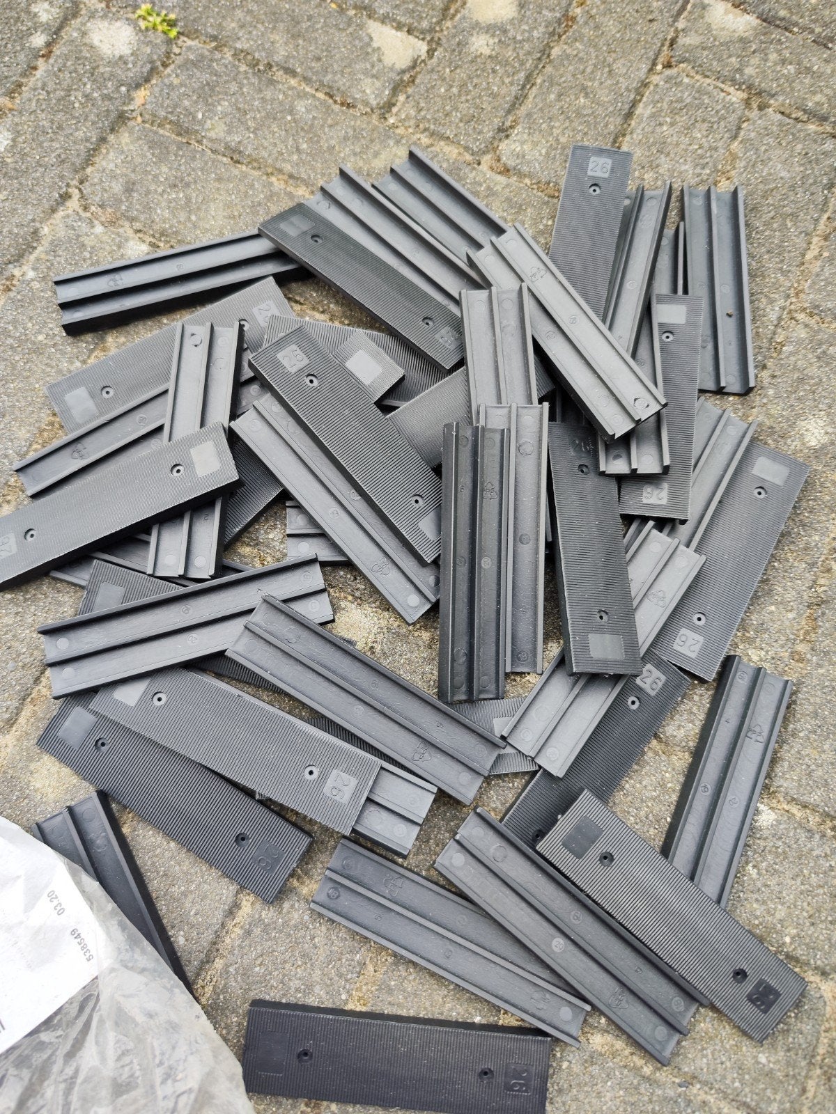 Kunststof kegblokjes 26mm dorpels (45 st), Ophalen of Verzenden