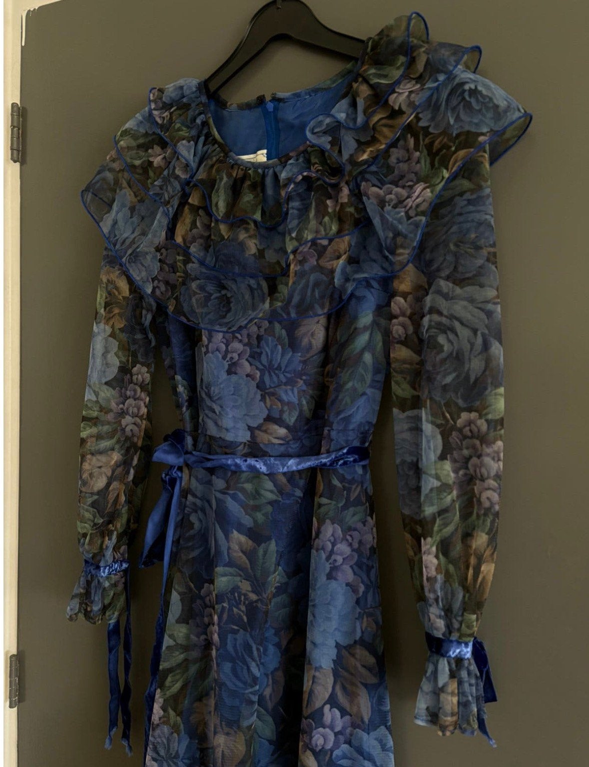 Jurk - merk Vera Mont - Maat: 42, Blauw, Maat 42/44 (L), Nieuw, Ophalen of Verzenden