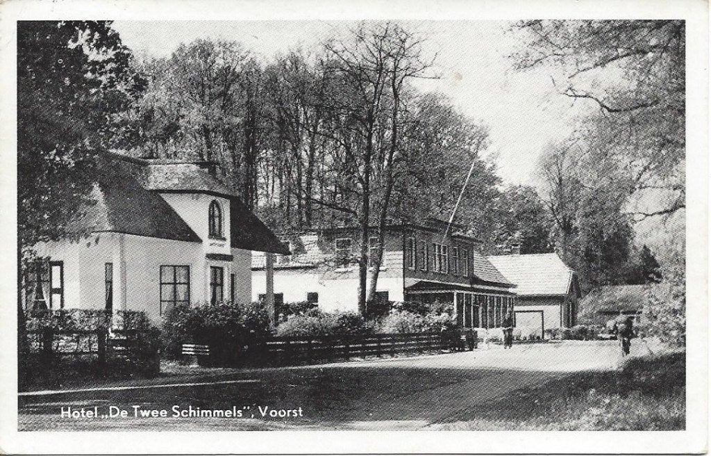 Voorst (Gld.) Hotel De Twee Schimmels, gelopen 1964, Ophalen of Verzenden, 1960 tot 1980, Gelopen, Gelderland