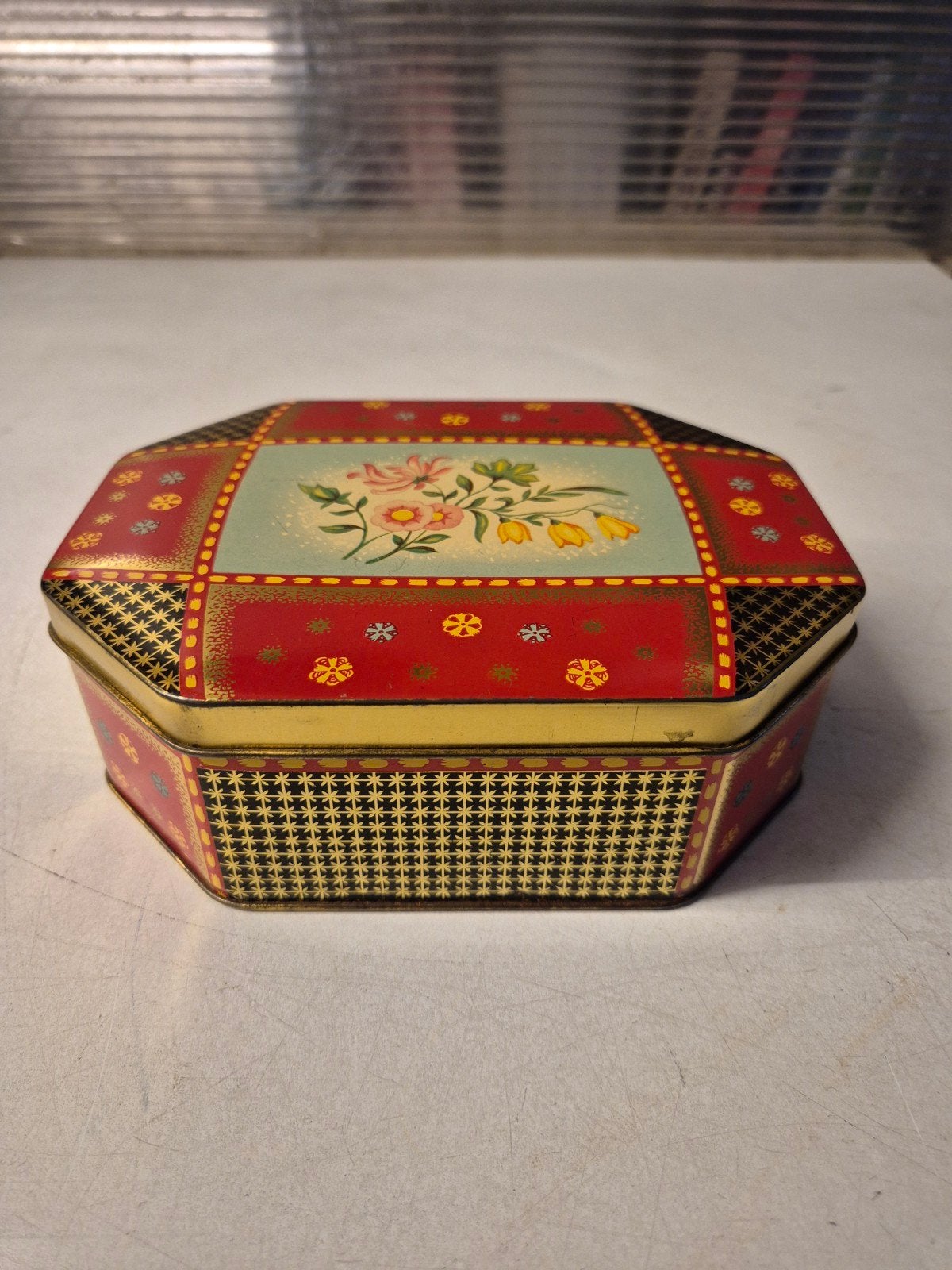 rood container made in britain blik, Ophalen of Verzenden, Gebruikt, Overige