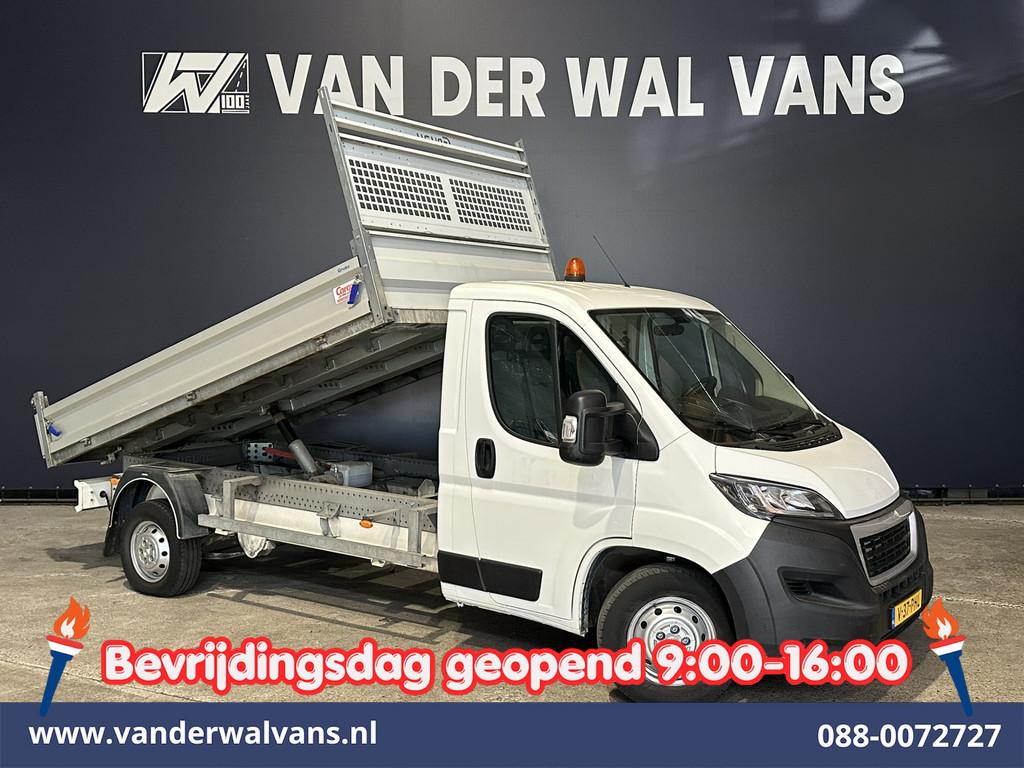 Peugeot Boxer 2.2 BlueHDi 140pk Kipper Open Laadbak Euro6 Bi, Auto's, Bestelauto's, Voorwielaandrijving, Stof, Gebruikt, 4 cilinders