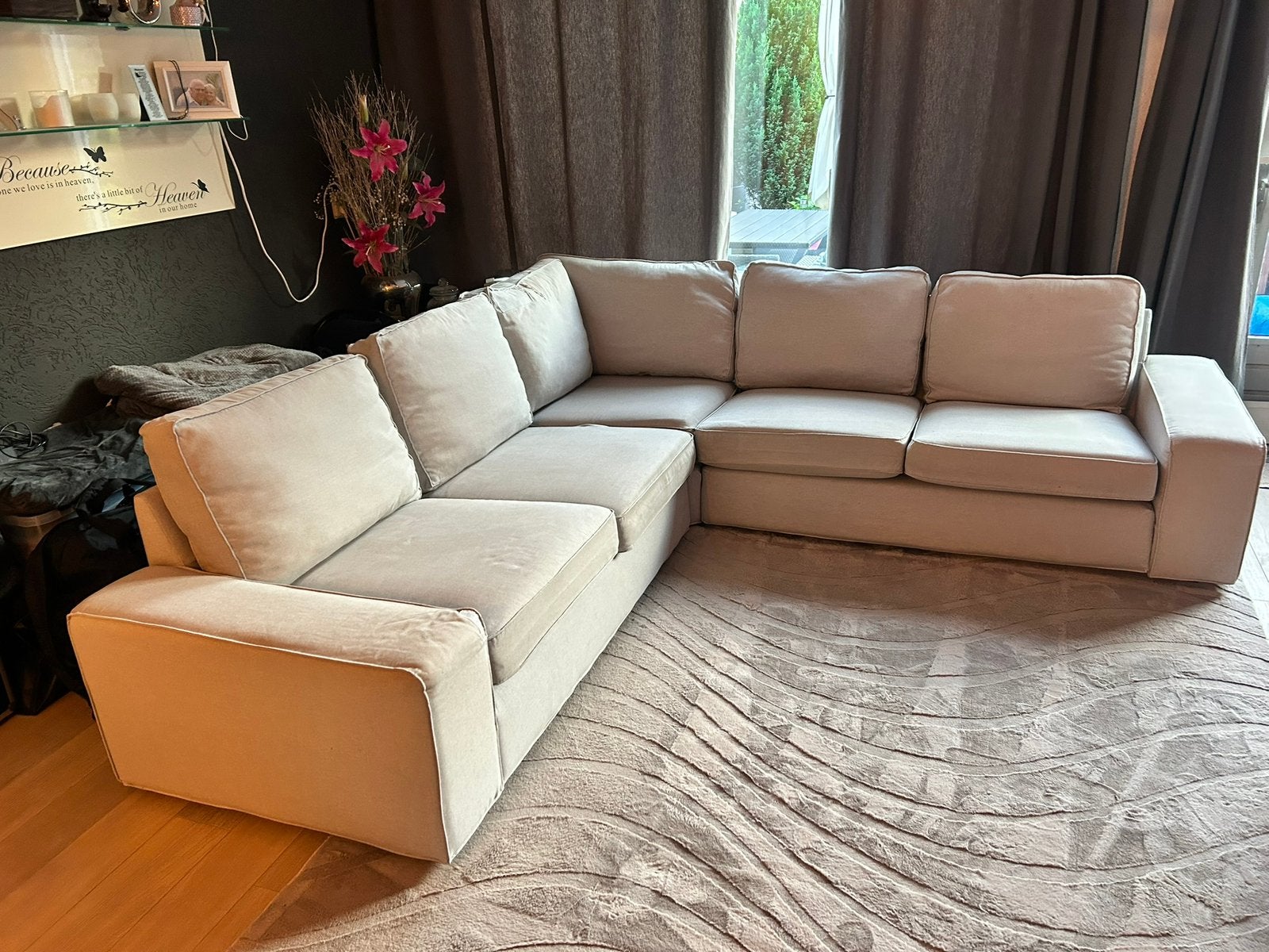 IKEA KIVIK hoekbank - in prijs verlaagd! MOET VANDAAG WEG, Ophalen, Gebruikt, Stof