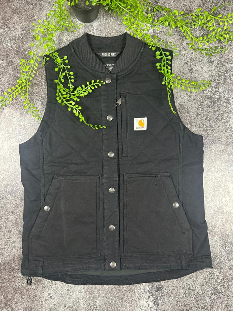 Carhartt Rugged Flex Vest/Bodywarmer - Zwart - Maat S, Ophalen of Verzenden, Zo goed als nieuw, Maat 46 (S) of kleiner, Zwart