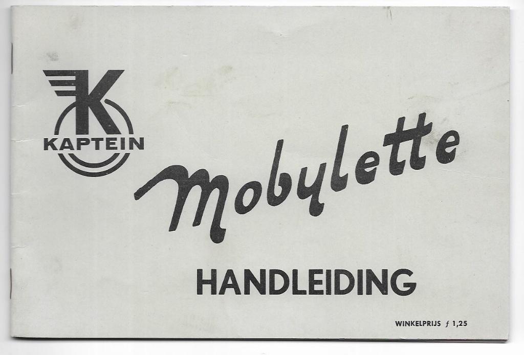 Kaptein Mobylette handleiding bromfiets (4515z), Ophalen of Verzenden, Zo goed als nieuw