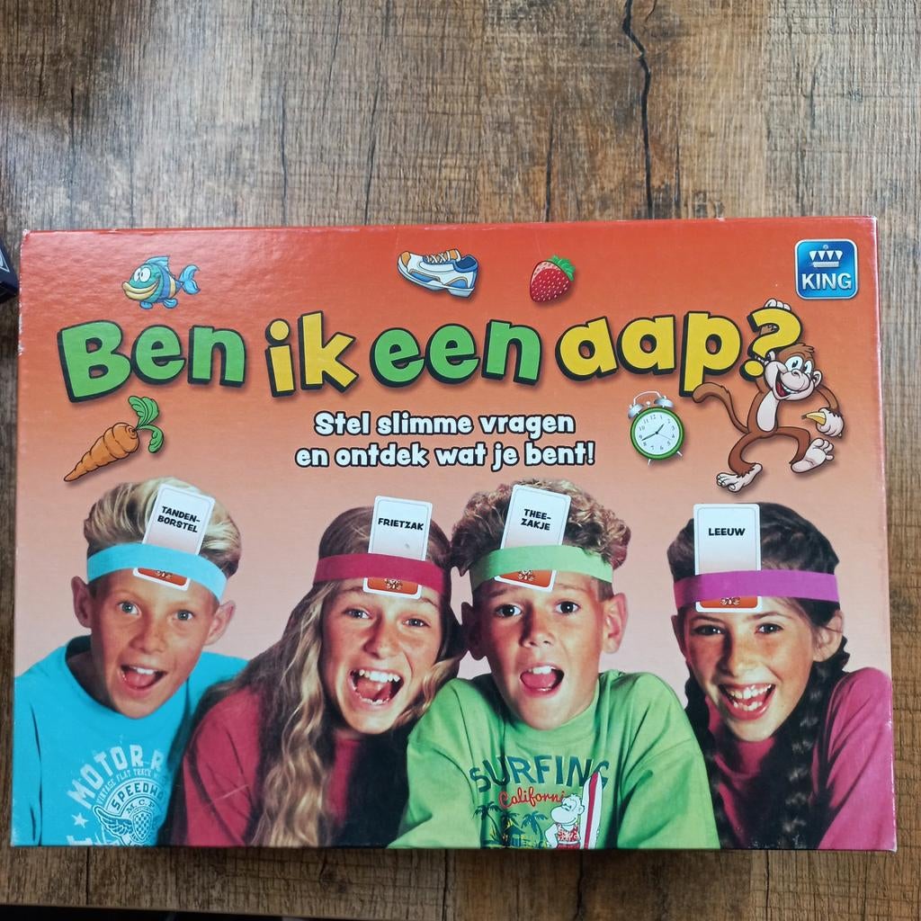 Gezelschapsspel - Ben ik een aap, Hobby en Vrije tijd, Gezelschapsspellen | Bordspellen, Ophalen of Verzenden