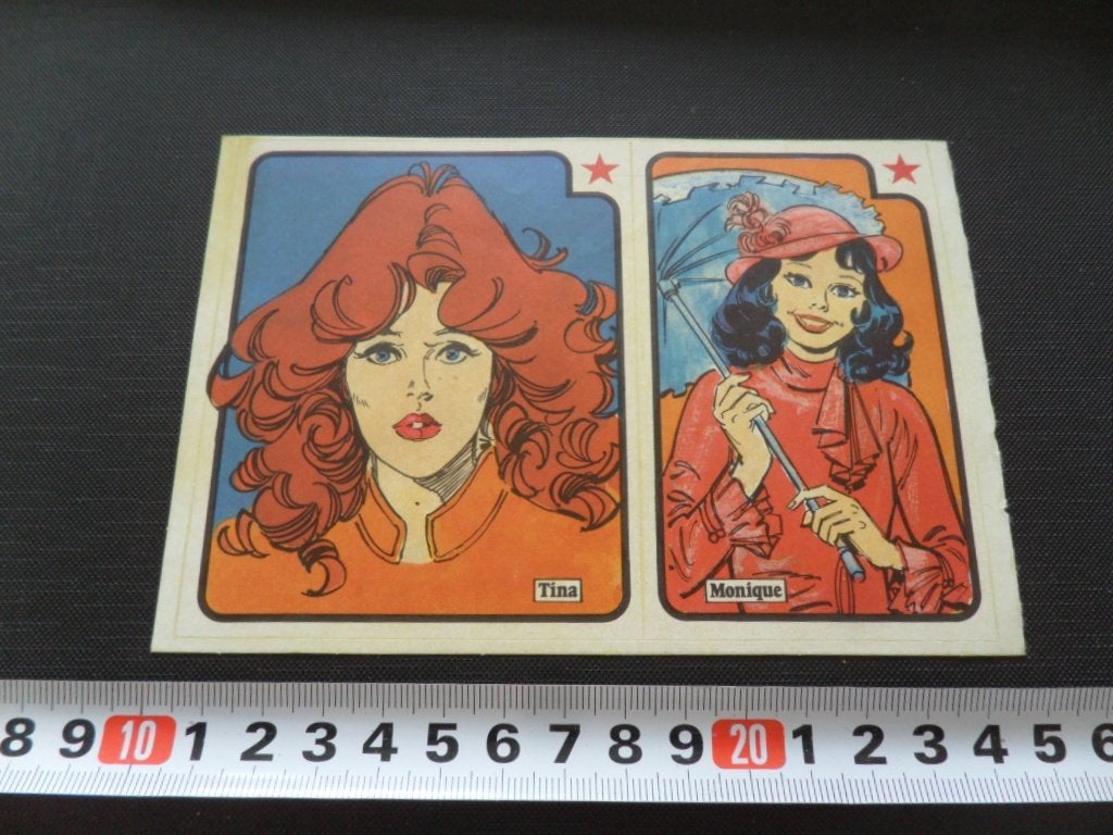 sticker set strip tina: tina / monique, Ophalen, Zo goed als nieuw