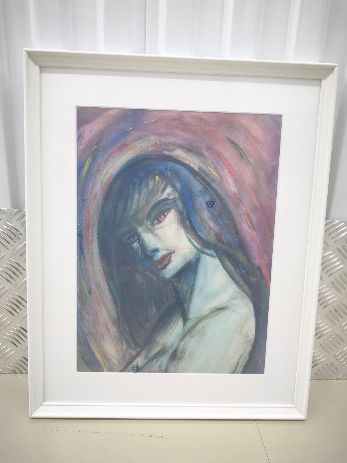 Modern Art, vrij werk vrouw, acryl, origineel, Antiek en Kunst, Acrylverf, Overig onderwerp, Papier/karton, Ophalen of Verzenden