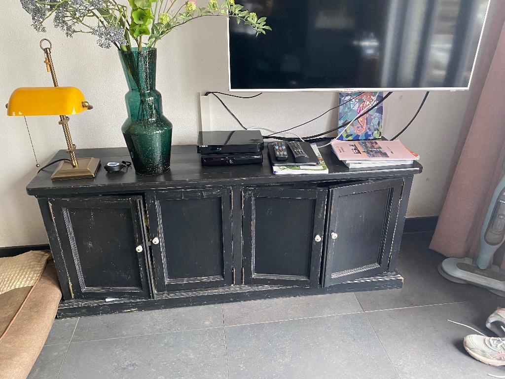 Televisiemeubel, Huis en Inrichting, Kasten | Televisiemeubels, Ophalen, Gebruikt, 100 tot 150 cm, Minder dan 100 cm