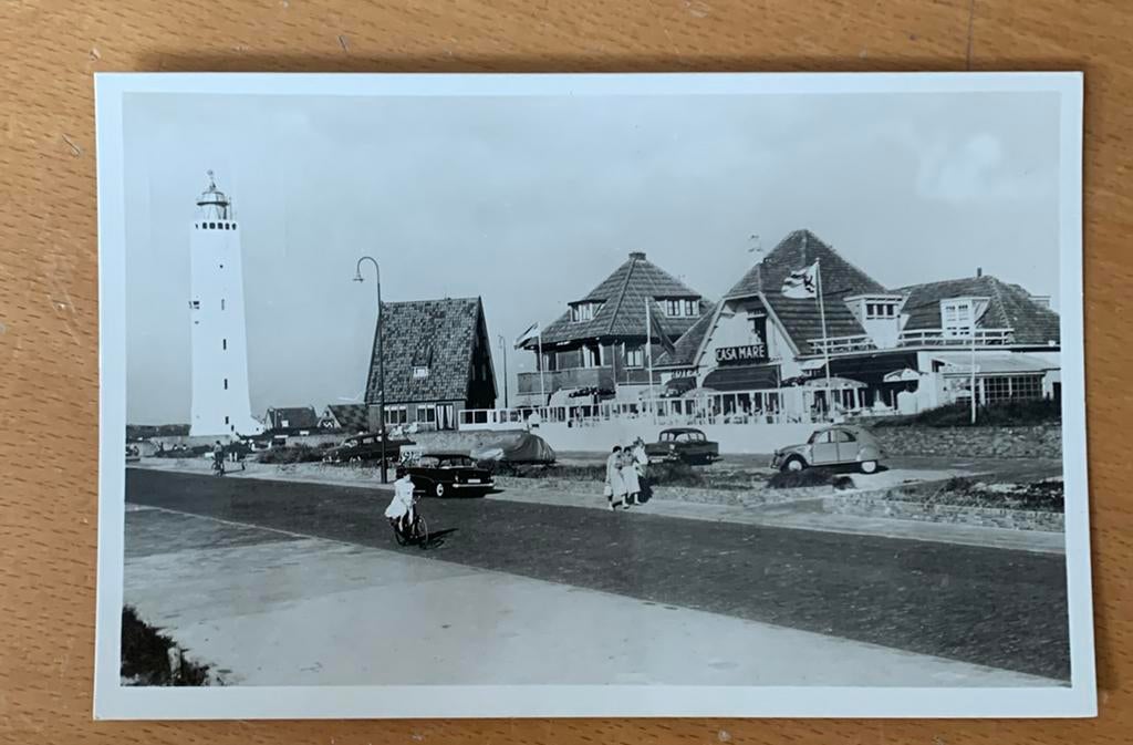 Ansichtkaart Noordwijk aan Zee Casa Mare met vuurtoren, Ophalen of Verzenden, Zuid-Holland