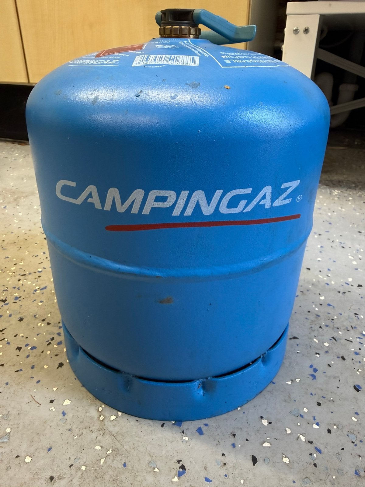 Campingaz R 907 gasfles - leeg, Ophalen, Gebruikt