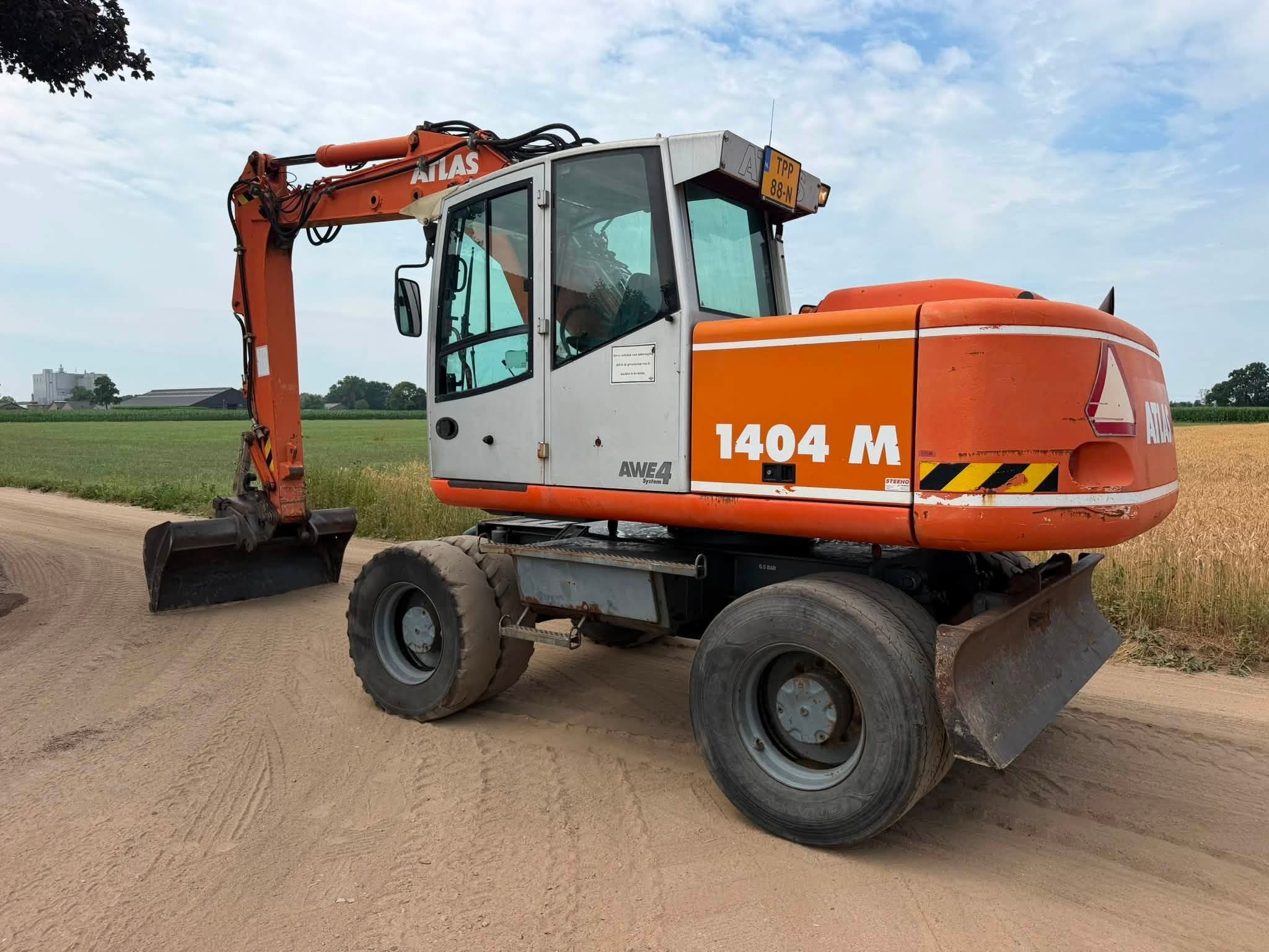 Atlas 1404M Mobiele Kraan (bj 2003), Graafmachine