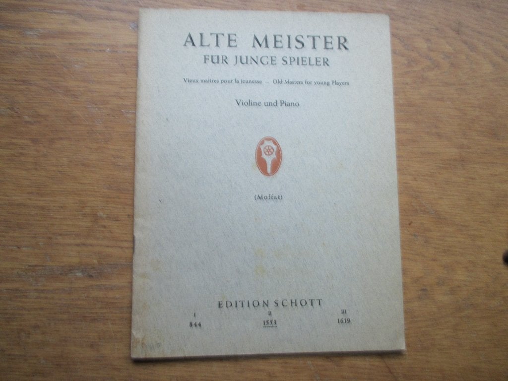 Alte meister für junge spieler - viool en piano, Muziek en Instrumenten, Bladmuziek, Gebruikt, Klassiek, Ophalen of Verzenden