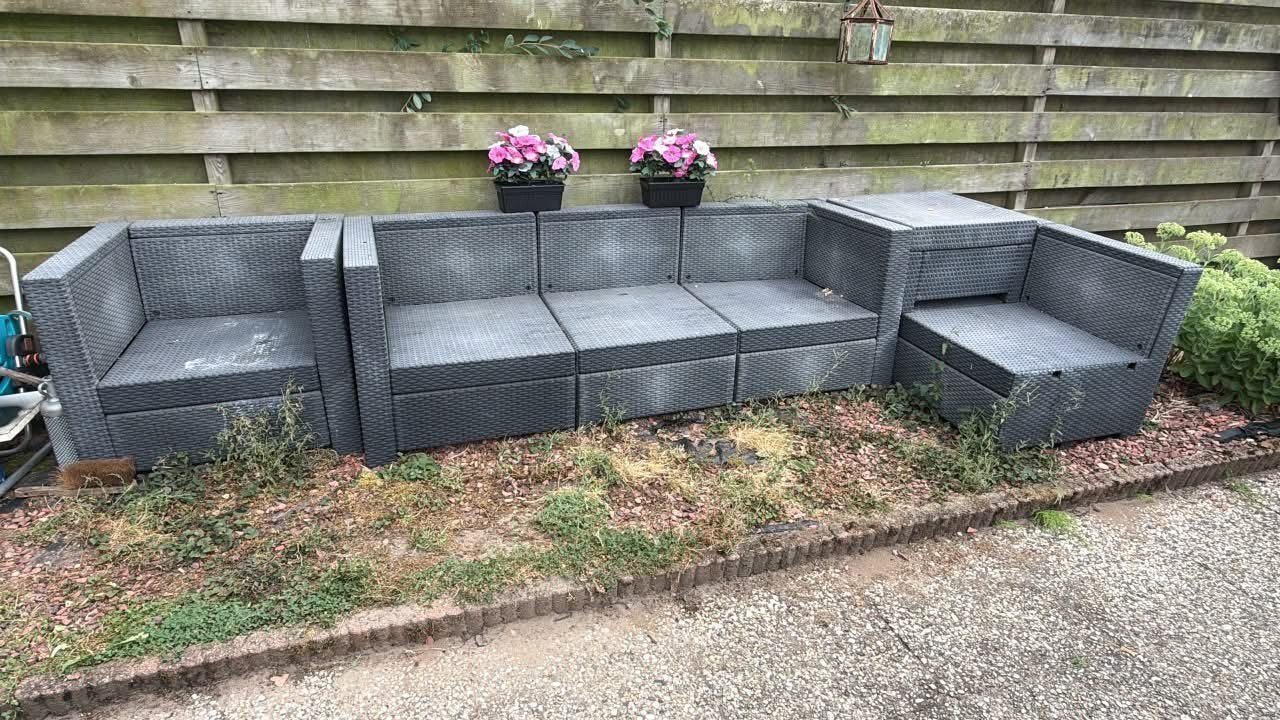 Lounge set, Ophalen, Zo goed als nieuw, Kunststof