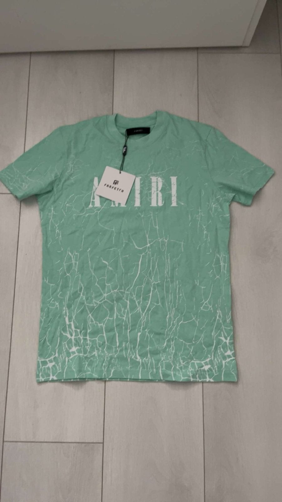 Amiri T-shirt Groen Maat M - Zomerse Stijl, Verzenden, Nieuw, Maat 48/50 (M), Groen