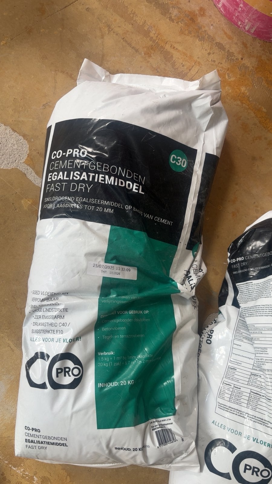 6 egaline zakken te koop, Overige materialen, 30 cm of meer, 50 tot 150 cm, Overige typen