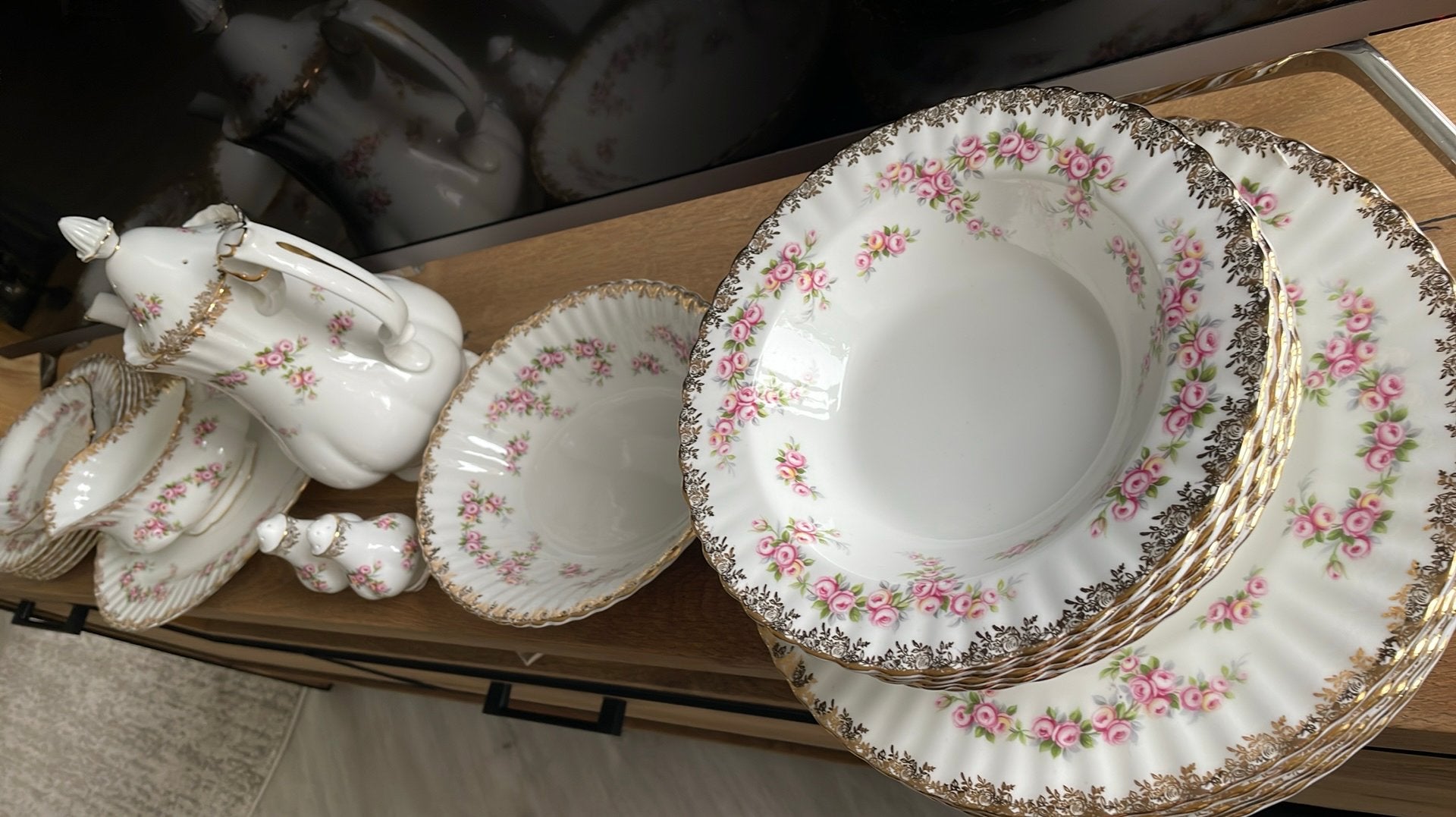 Royal Albert DIMITY ROSE SPECIALE UITGAVE🌸🌸🌸, Ophalen, Porselein, Kop en/of schotel