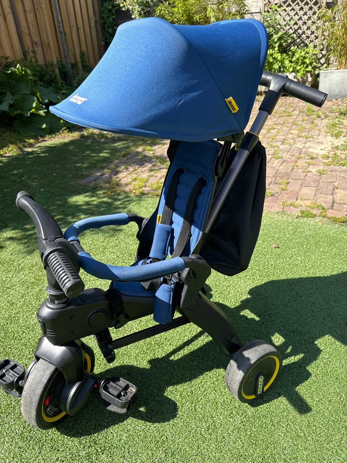Doona Liki Trike S3 driewieler blauw, Ophalen, Zo goed als nieuw, Overige merken, Verstelbare rugleuning