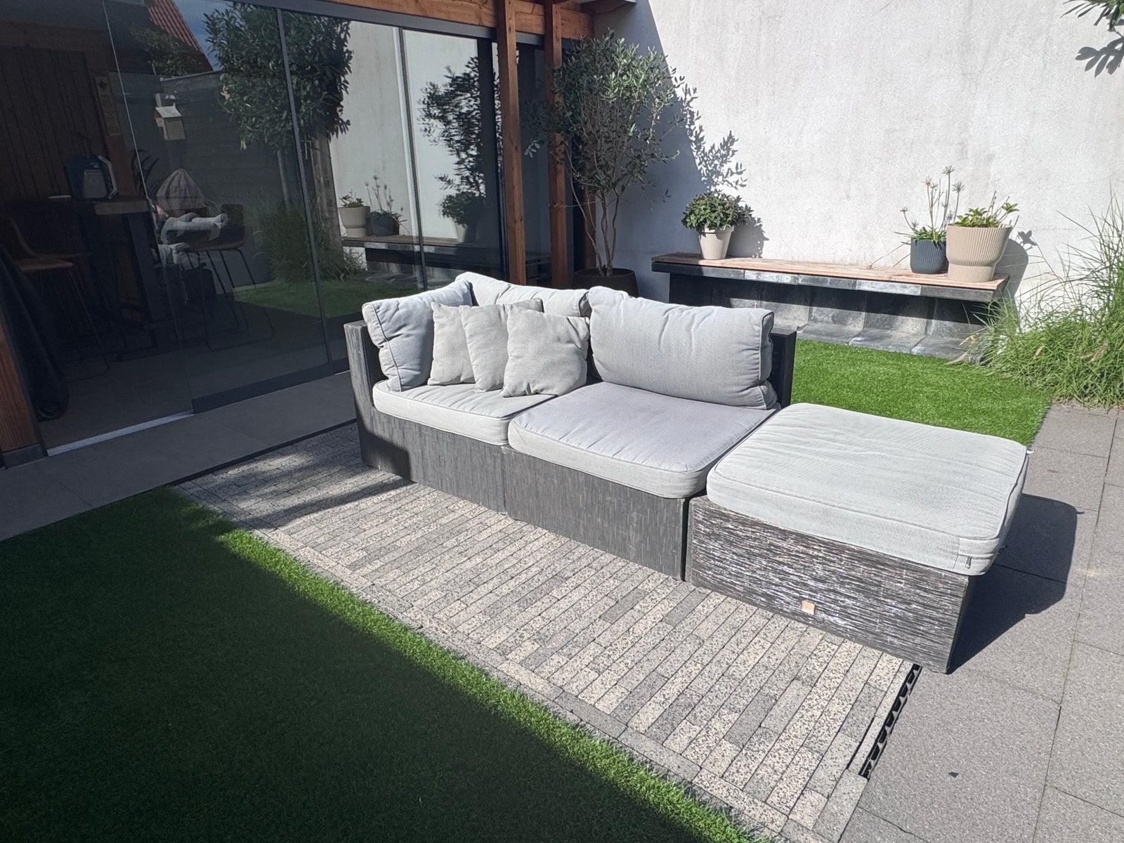 Loungebank, Kunststof, Gebruikt, Loungeset, Bank