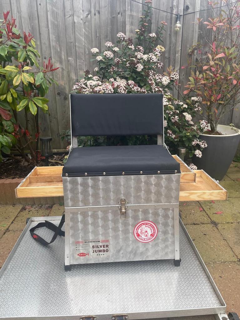 ARCA Silver Jumbo viskist met zitje en accessoires, Ophalen, Zo goed als nieuw, Overige typen