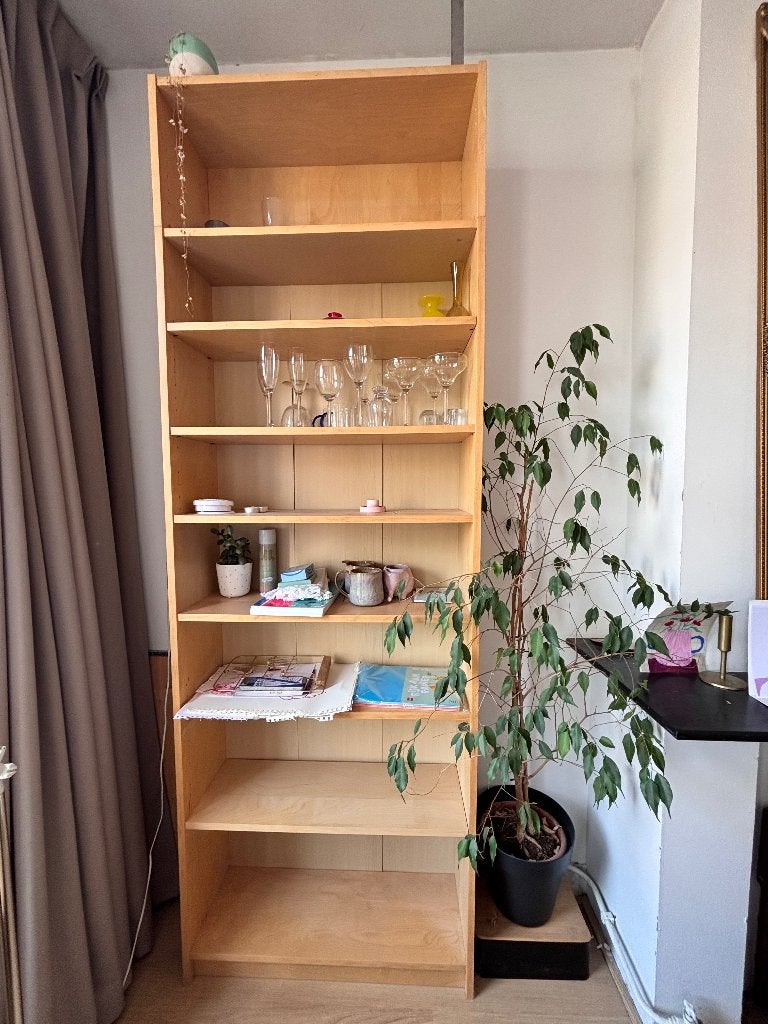 Boekenkast, Huis en Inrichting, Kasten | Boekenkasten, Ophalen, Met plank(en), Minder dan 50 cm, 200 cm of meer