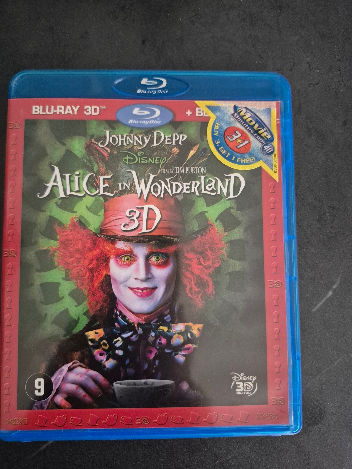 Alice in Wonderland 3D Blu-ray - Johnny Depp Disney, Ophalen of Verzenden