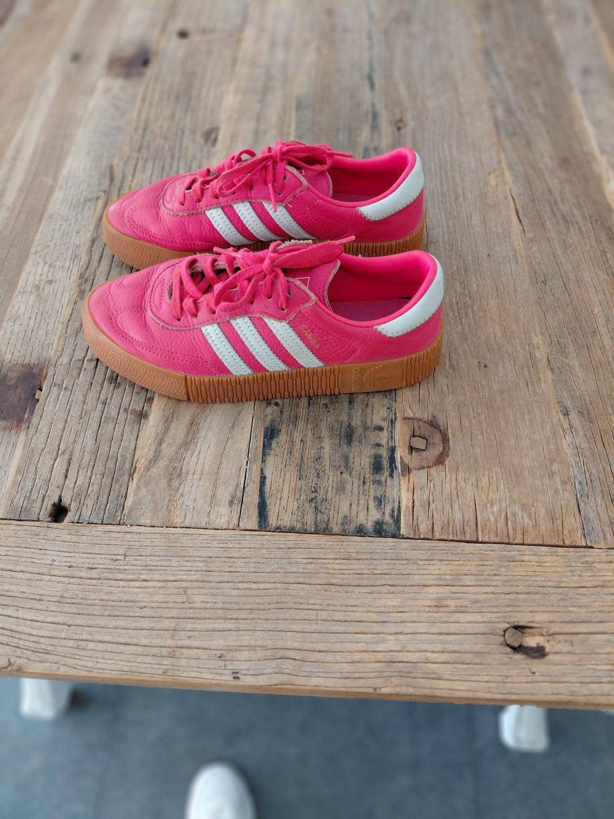 adidas samba sneaker maat 38’5 als nieuw dames, Ophalen of Verzenden, Zo goed als nieuw, Wit, Sneakers of Gympen